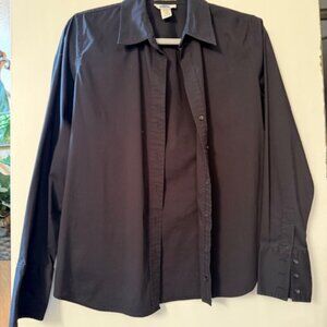 Old Navy, black button up, size M